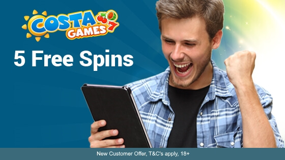 Costa Games – Get 5 Free Spins with No Deposit Required