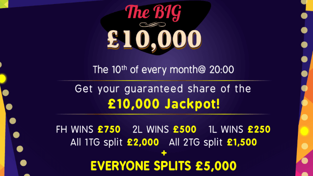 The BIG £10,000 Game at Daisy Bingo
