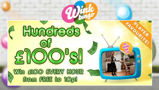 Hundreds of £100’s at Wink Bingo