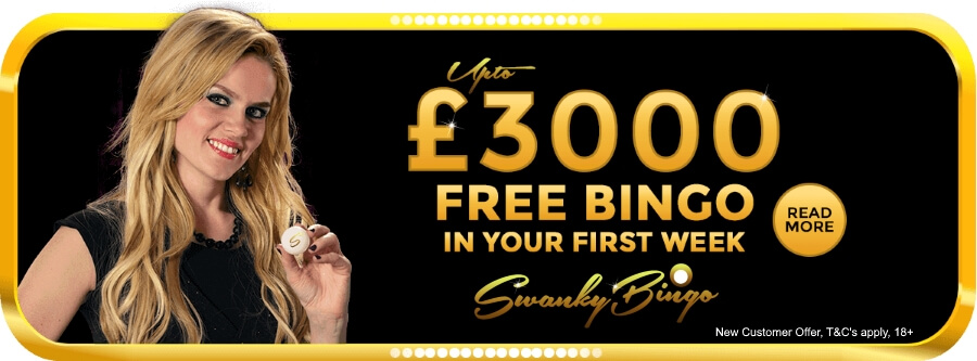 Swanky Bingo – Up To £3,000 Free Bingo – No Deposit Required