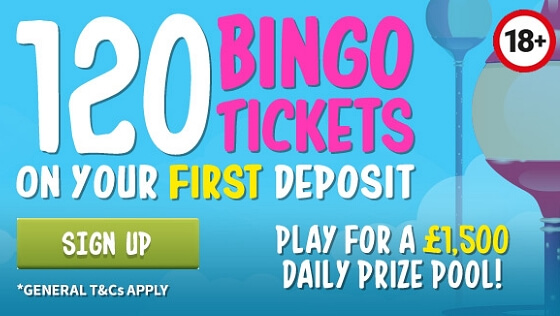 Sparkly Bingo – Deposit £10 Get 120 Bingo Tickets