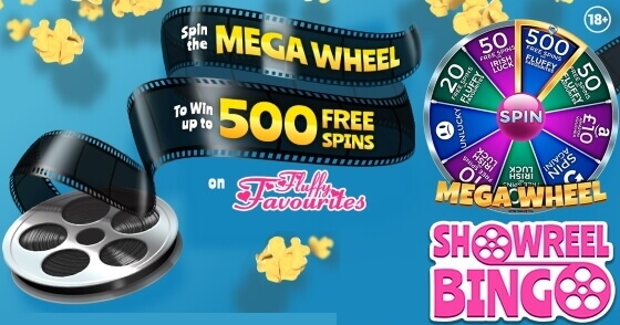 Showreel Bingo – Win up to 500 Free Spins